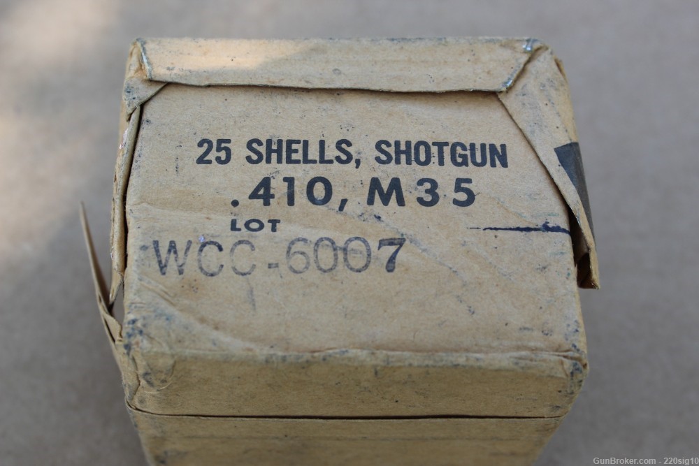 M-35 Survival 410 Shotgun Ammo Aluminum Case US Military Pilot Survival -img-0
