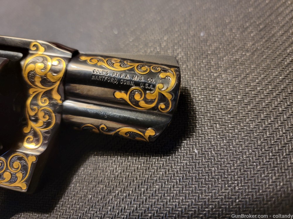 GRAIL Colt Detective Special Leonard Francolini Master Engraved Gold Inlaid-img-1