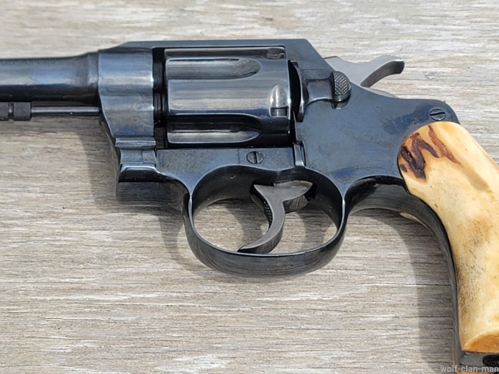 Gorgeous Colt New Service 38 SPL with Custom Stag Grips-img-21