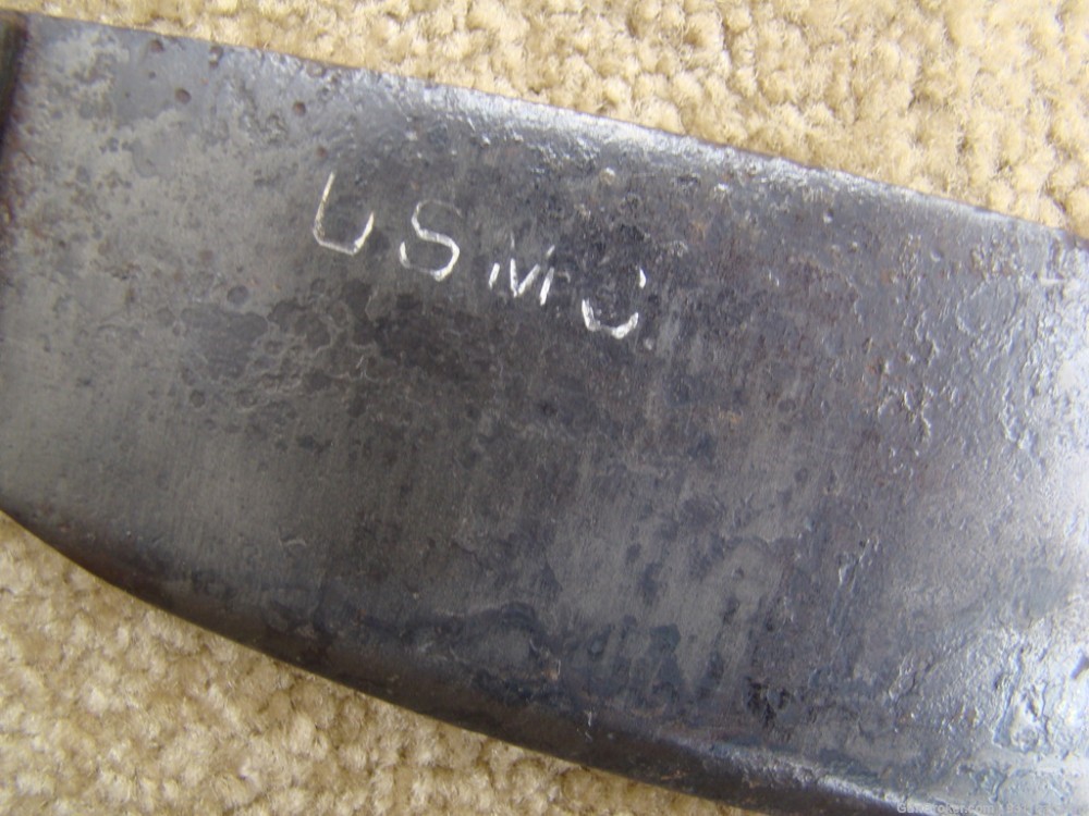 U.S.M.C  square tip entrenching tool & machete Collins 1001 WW1 & WW11-img-5