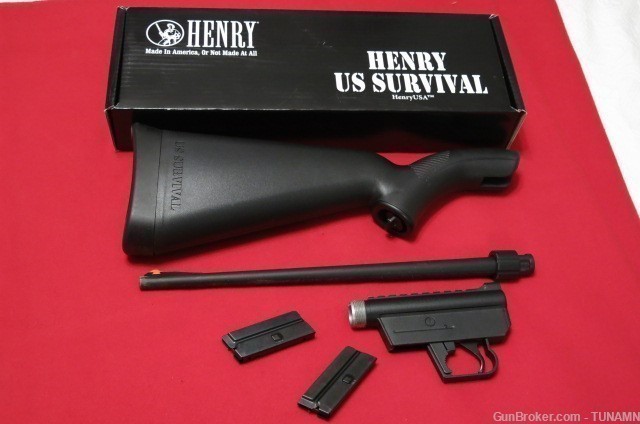 Henry US Survival Rifle .22 LR Black 16 1/2"Barrel Great Camp Rifle 3.5 LBS-img-0