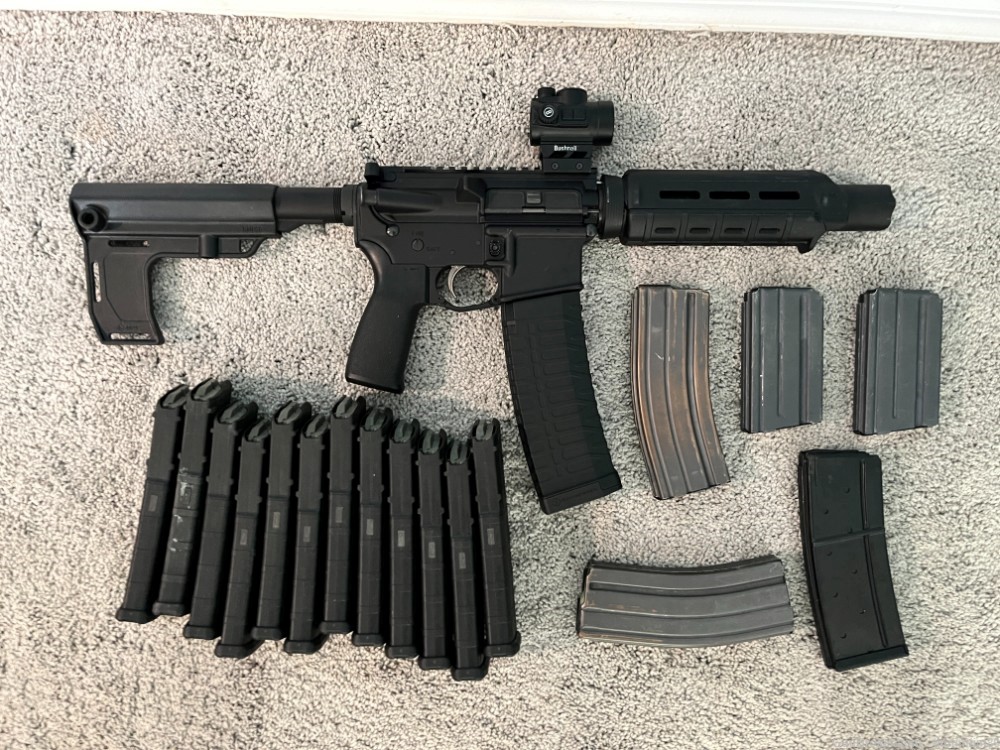 300 BLK AR Pistol with RDO and 18 Magazines-img-0