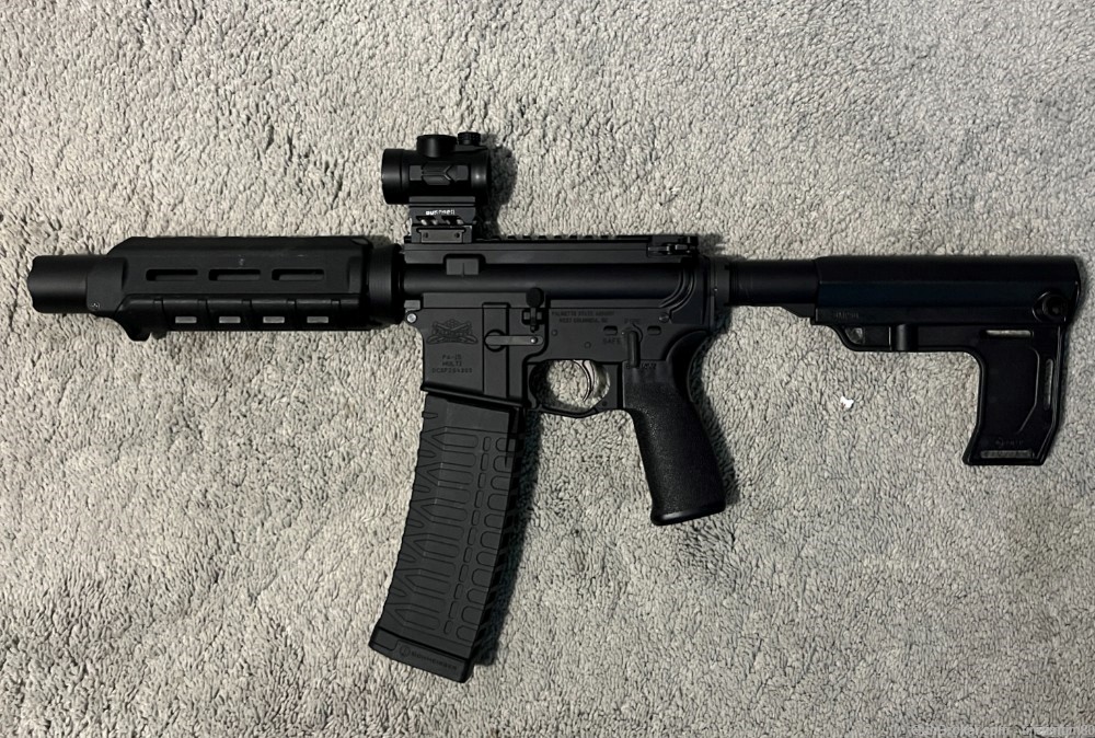 300 BLK AR Pistol with RDO and 18 Magazines-img-1