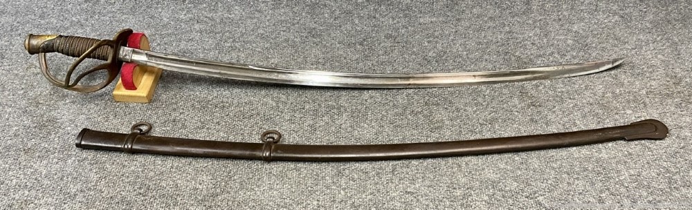 Civil War Model 1840 Ames Cavalry Sword 1864? And NJ marked Penny!-img-0