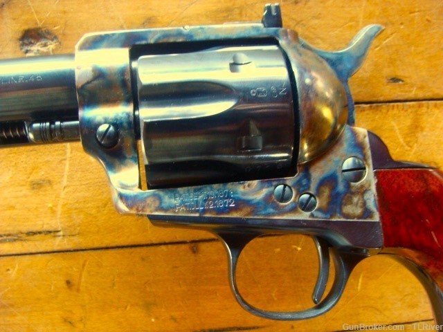 18" Barrel 1873 SAA Colt 45 Italian Color Case Adj. Sight Unfired No Res-img-11