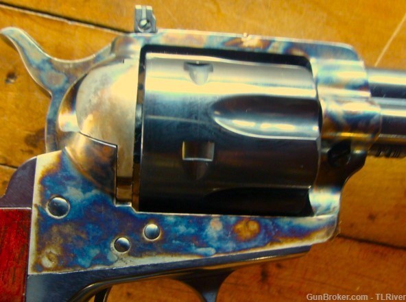 18" Barrel 1873 SAA Colt 45 Italian Color Case Adj. Sight Unfired No Res-img-4