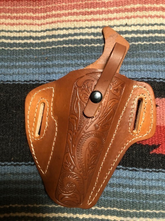 Leather Pancake Holster fit Colt Kimber Springfield Ruger RIA Model 1911 -img-4