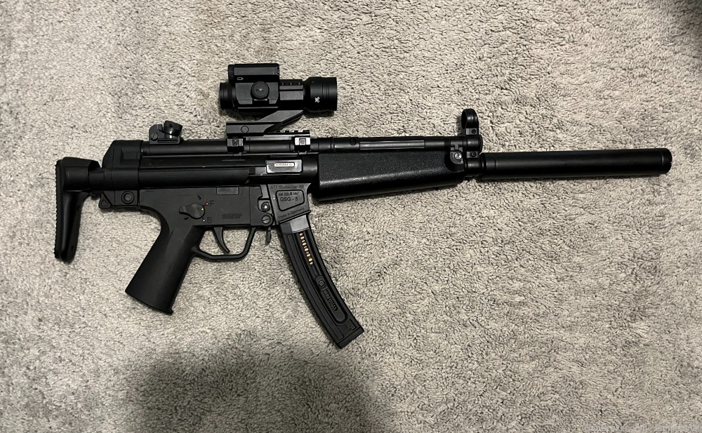 GSG-5 with Collapsing stock and Red Dot -img-0