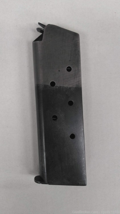 Early Colt 1911 Two Tone Magazine Pinned Base Unmarked 45 ACP 7 Rd WWI WW2-img-0