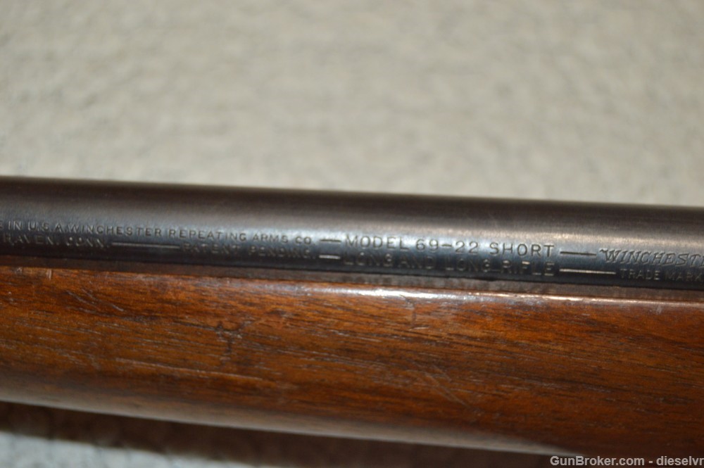 Winchester Model 69 Target/Sporter 22 Short Long L.R. 25" GREAT Bore -img-13