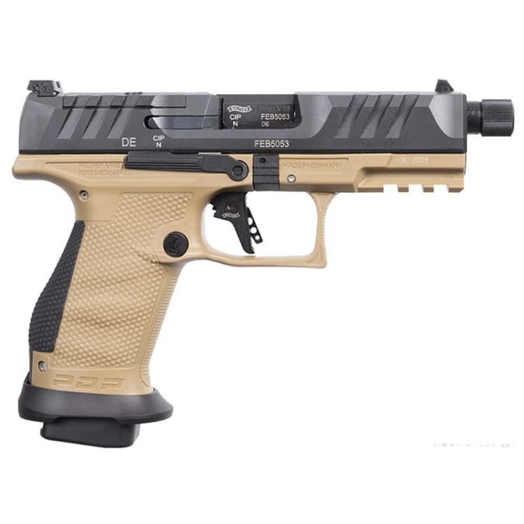 Walther Arms PDP Pro SD 9mm 4.6" Tan Optic-Ready Compact (3)18rd Mags-img-0