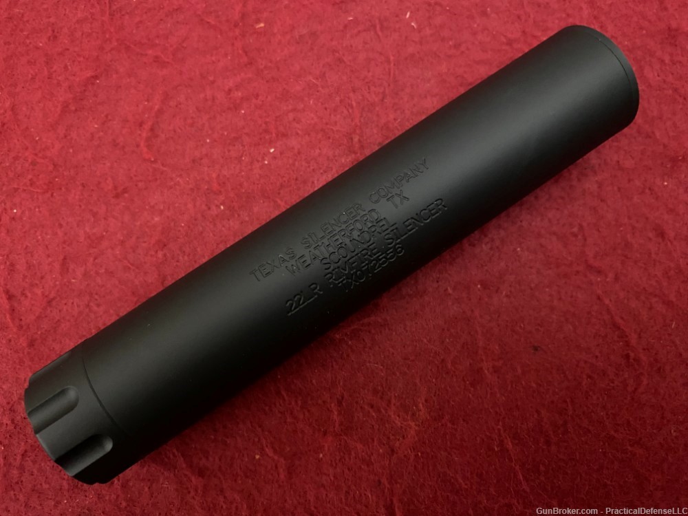 New Texas Silencer Scoundrel .22 Rimfire Silencer, rated for all rimfires  -img-1