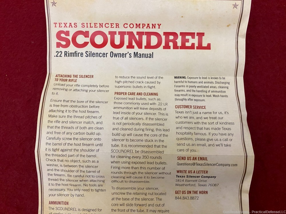 New Texas Silencer Scoundrel .22 Rimfire Silencer, rated for all rimfires  -img-22