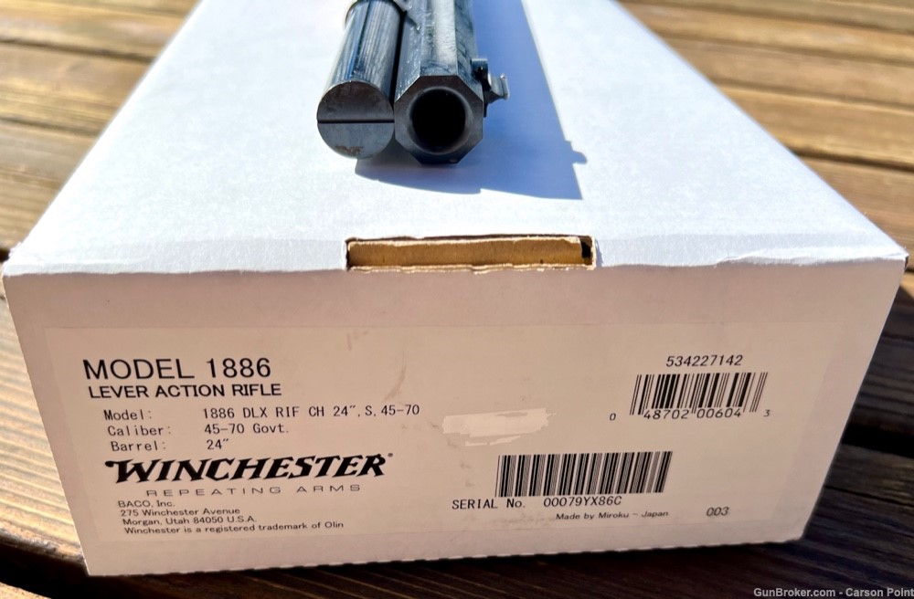 Winchester 1886 Deluxe 45-70 Color Case Hardened 24" Octagon 2024 NIB-img-31