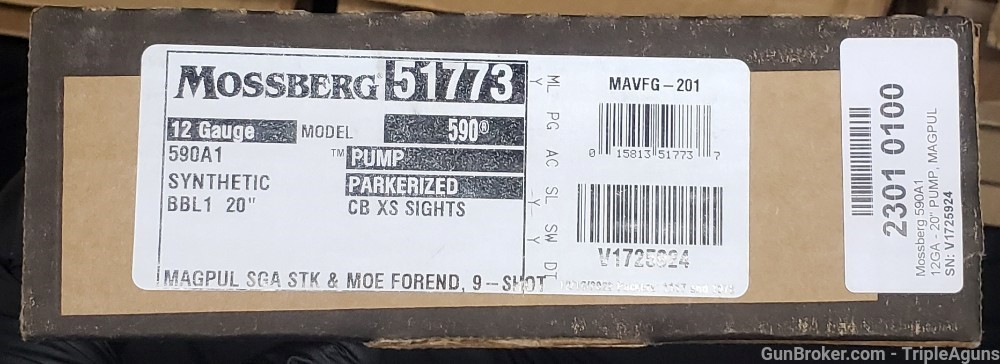 Mossberg 590A1 Magpul Edition 12ga 20in barrel XS sights 51773-img-22