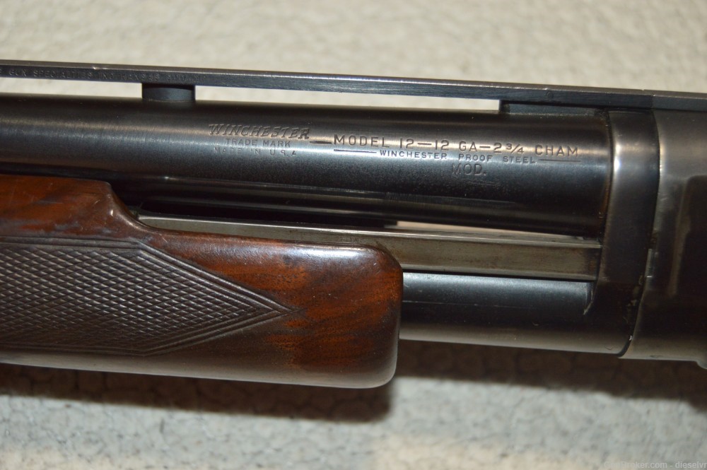 Winchester Model 12 Vent Rib Checkered Forend Modified Choke Take-Down 12 G-img-9
