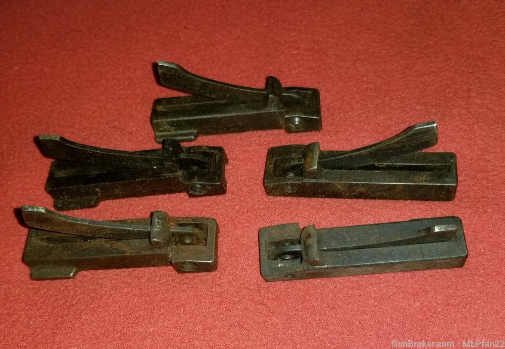 Lot of 5 Japanese type 99 ejecotr boxes with ejectors Arisaka part -img-1