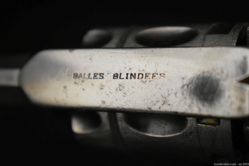 BALLES BLINDER ANTIQUE FRENCH VELO DOG REVOLVER 6 SHOT HAMMERLESS, NR-img-4