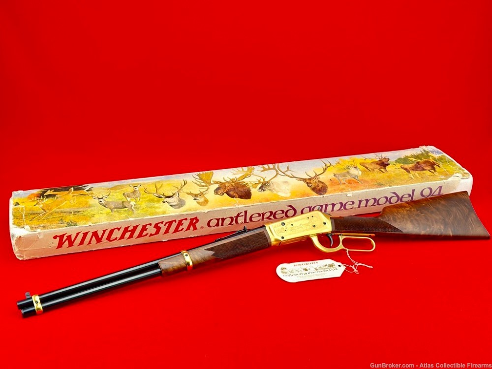 1978 Winchester Model 94 Carbine Lever Action 30-30 WIN 20" *ANTLERED GAME*-img-0