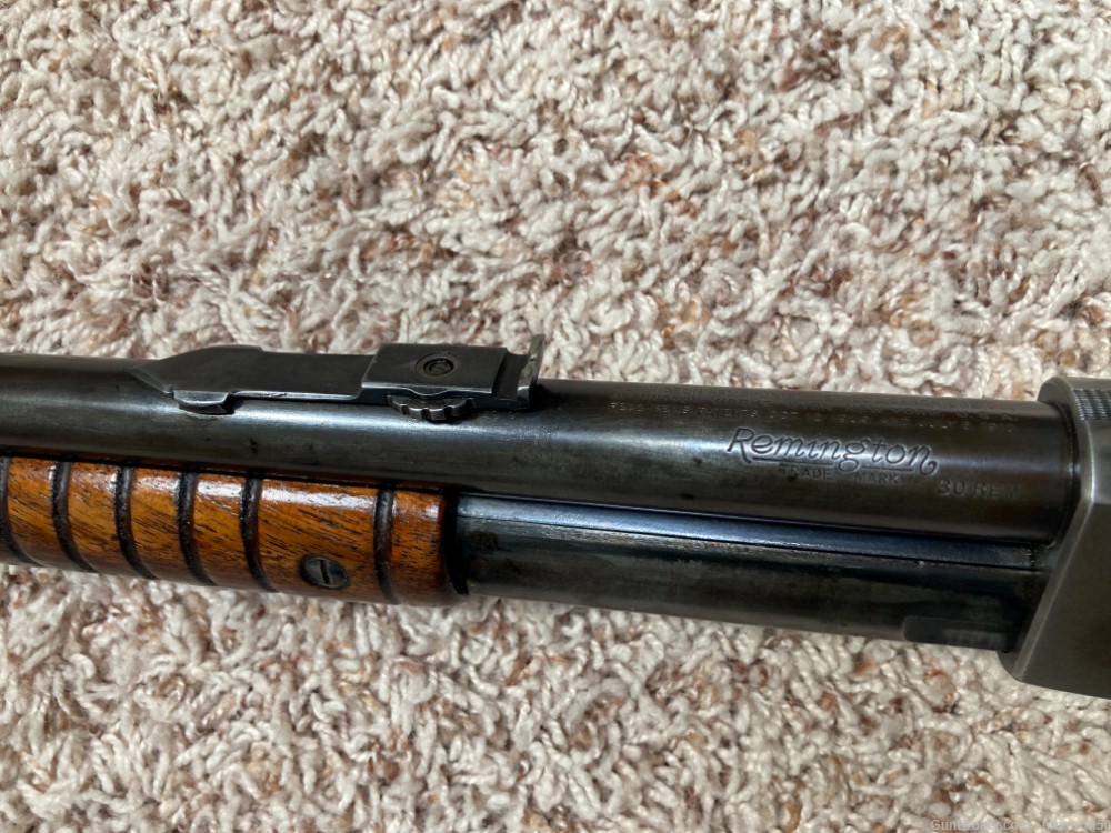 Remington  model  14 pump rifle in .30 rem   made  1913 -img-1