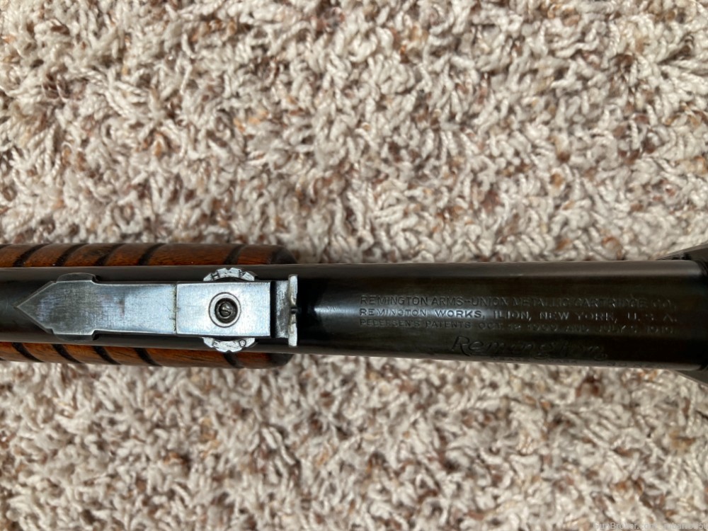 Remington  model  14 pump rifle in .30 rem   made  1913 -img-2