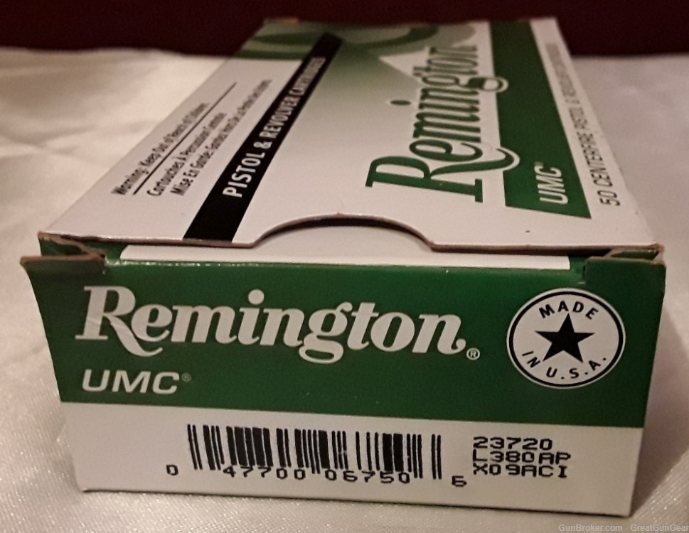 Remington UMC 380 Automatic 95 Grain MC Total 50 Centerfire Cartridges-img-2