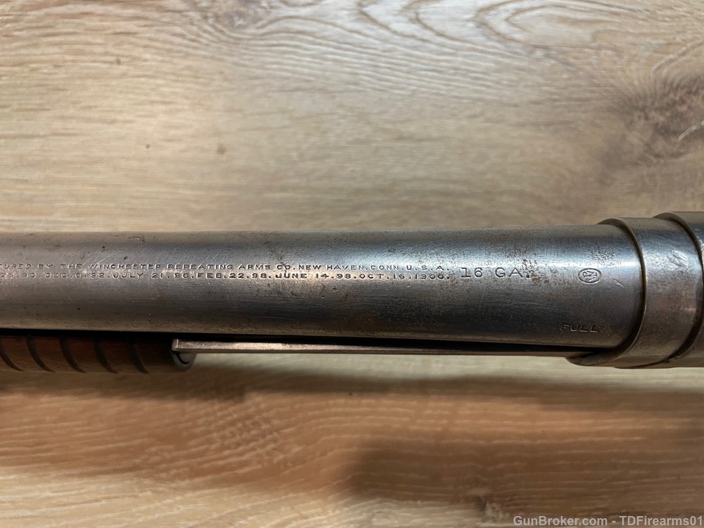 winchester 1897 16 gauge model 97 exposed hammer shotgun c&r-img-13