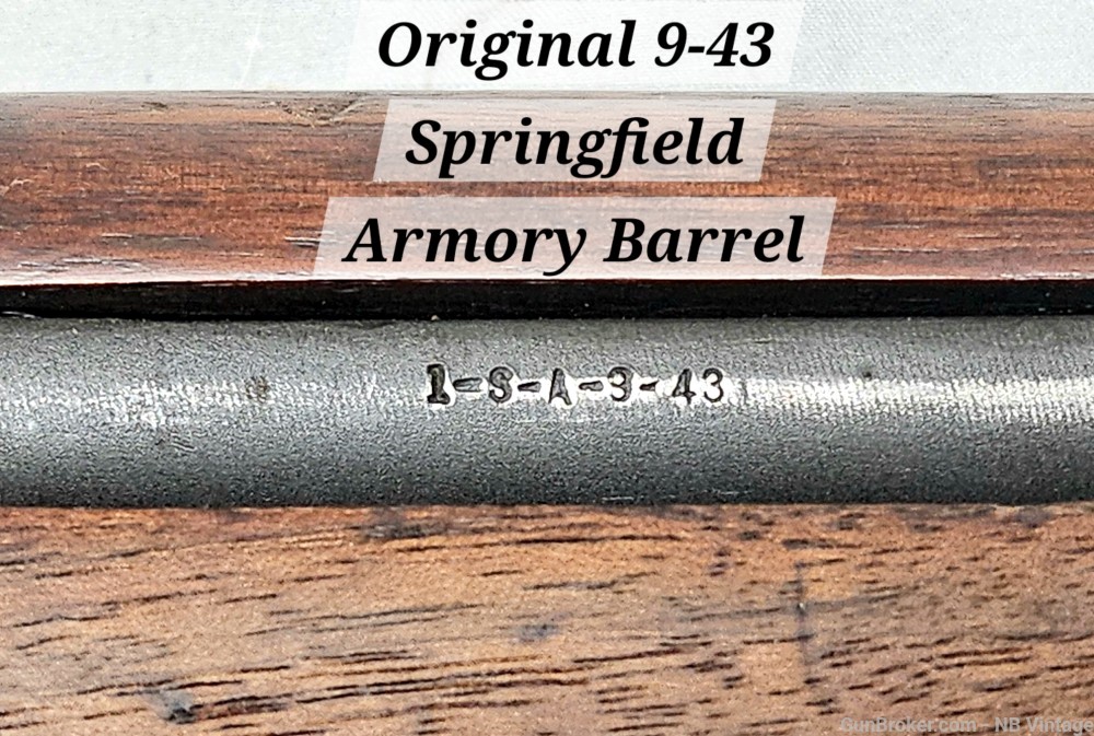 M1 Garand WWII M1-Garand CMP Service Grade Garand M1 1943 ORIGINAL BARREL!-img-9