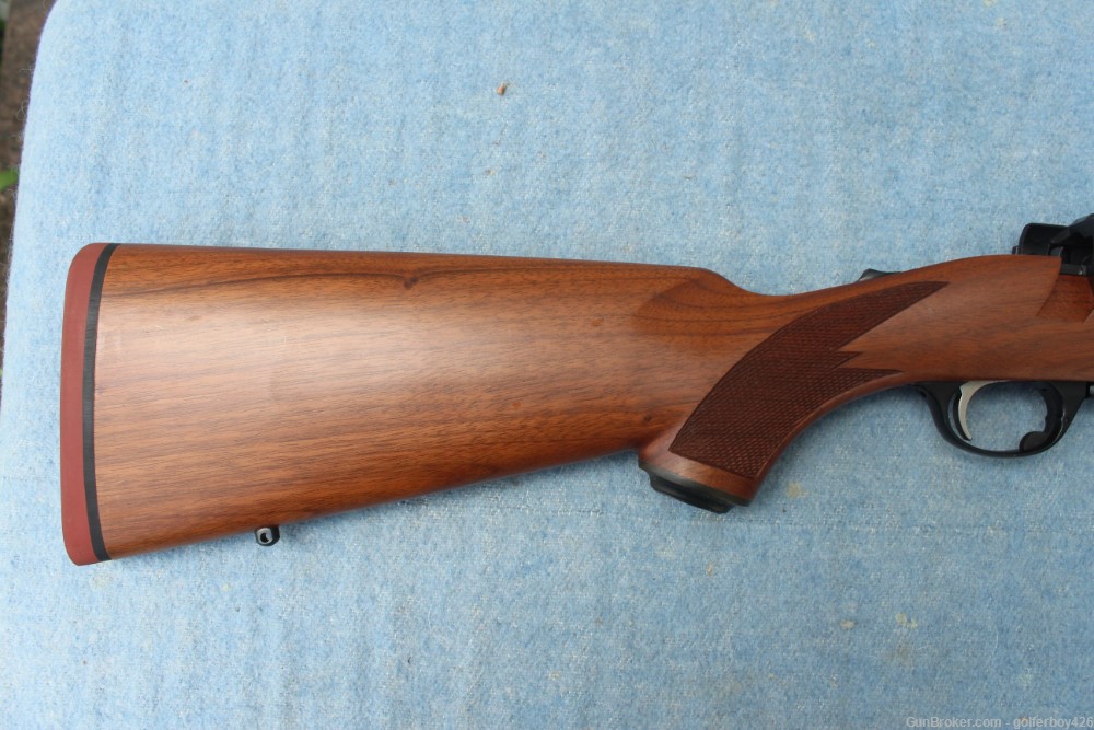 REDUCED Very Scarce NIB Ruger tang safe 77 CARBINE w/ sights 358 Winchester-img-3