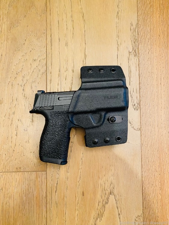 Sig P365X with Talon Grip and Tulster OWB holster-img-6