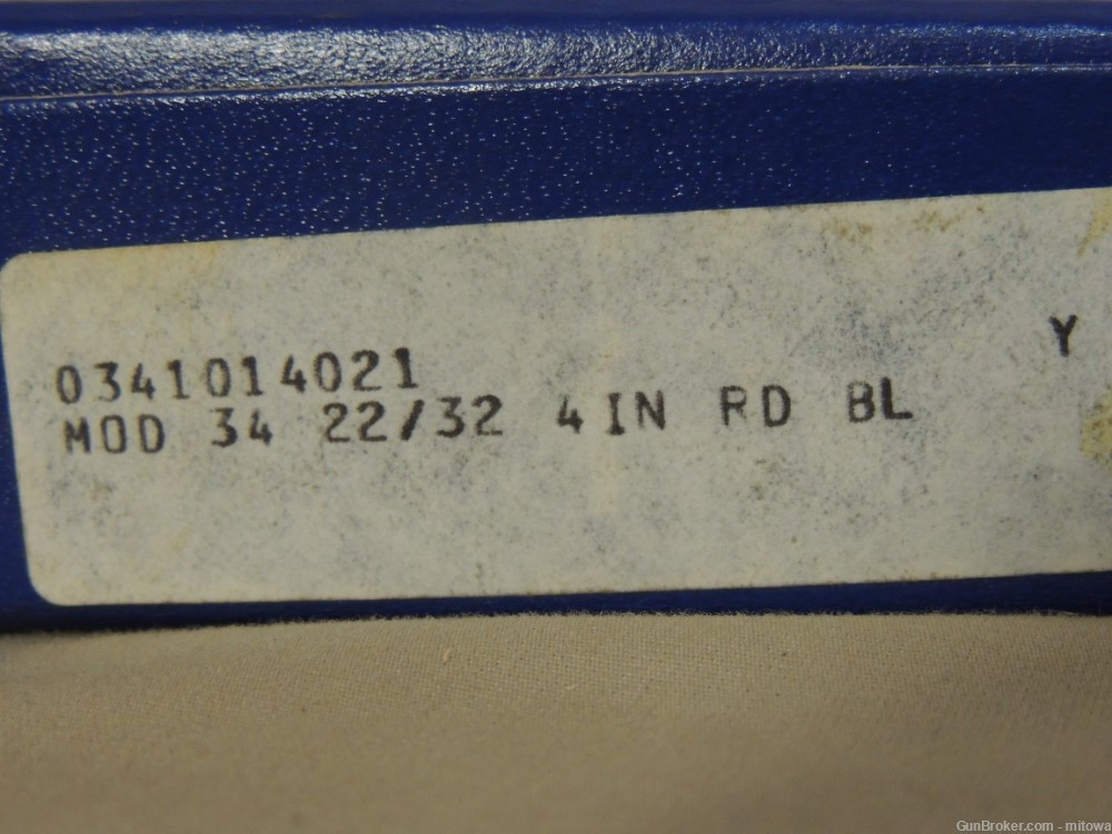 S&W 34-1 Near Mint Box Manual .22 LR 1982 Adj Rear Sight .22/.32 Kit Gun 22-img-20