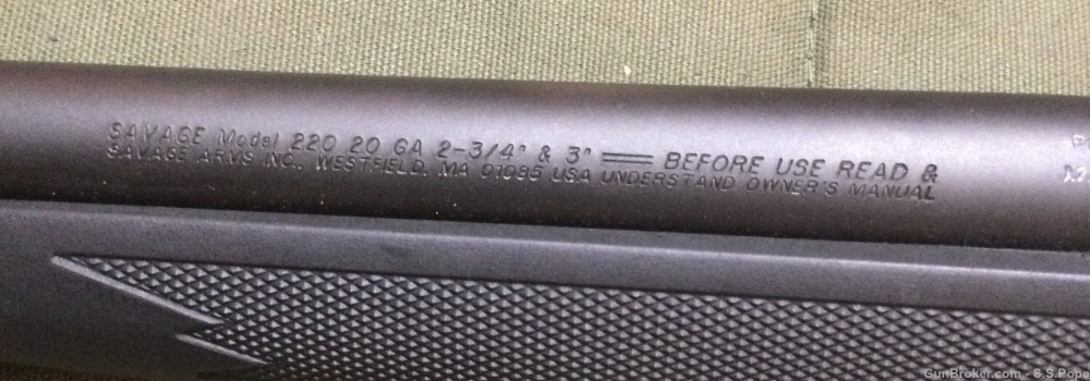 Savage 220 20 gauge Accu trigger bolt action slug gun-img-8