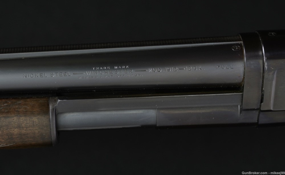 Winchester Model 12 Black Diamond Trap solid rib 12 gauge -img-17