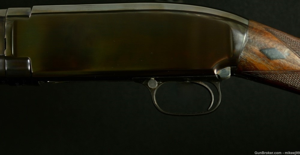 Winchester Model 12 Black Diamond Trap solid rib 12 gauge -img-5