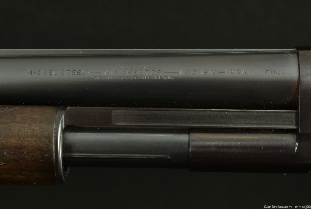 Winchester Model 12 Black Diamond Trap solid rib 12 gauge -img-9