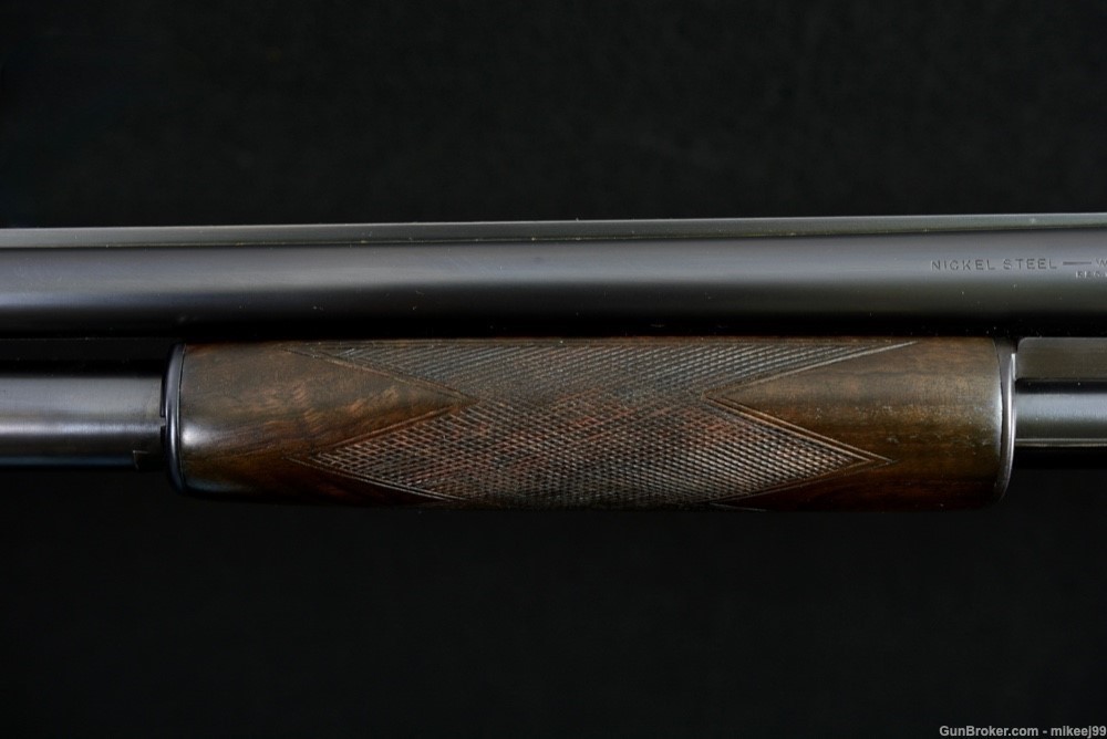 Winchester Model 12 Black Diamond Trap solid rib 12 gauge -img-12