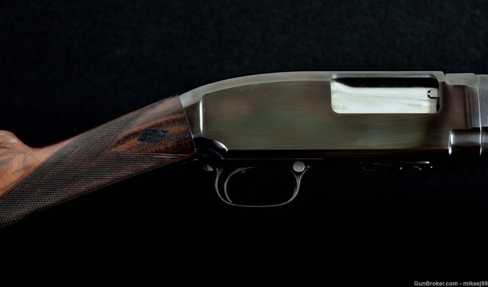 Winchester Model 12 Black Diamond Trap solid rib 12 gauge -img-19