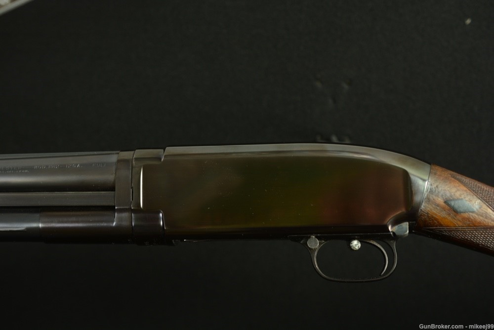 Winchester Model 12 Black Diamond Trap solid rib 12 gauge -img-0