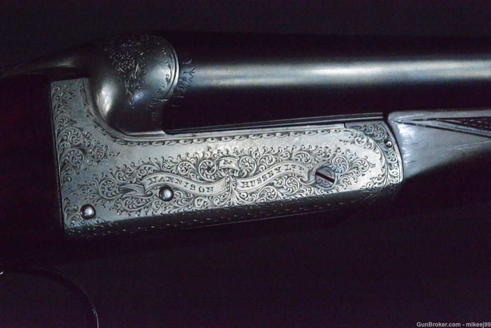 Harrison & Hussey Best Boxlock ejector 12 bore very fancy 3" heavy game gun-img-14