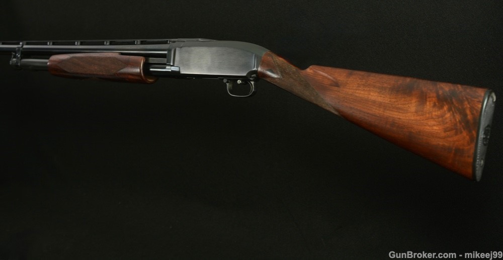 Winchester Model 12 Black Diamond trap 2 pin milled rib 12 gauge-img-1