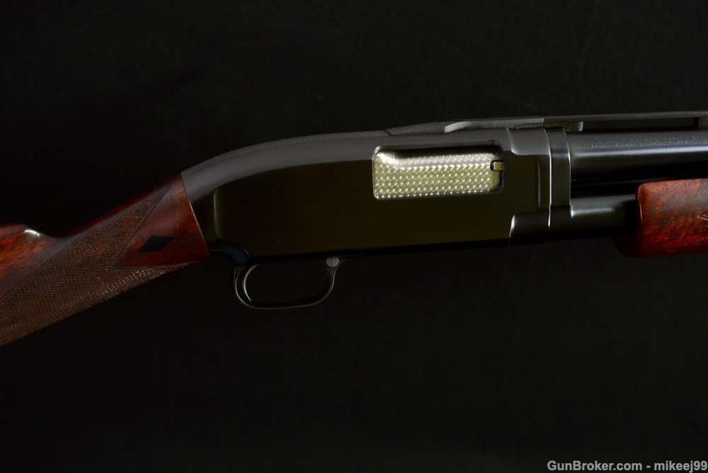 Winchester Model 12 Black Diamond trap 2 pin milled rib 12 gauge-img-18