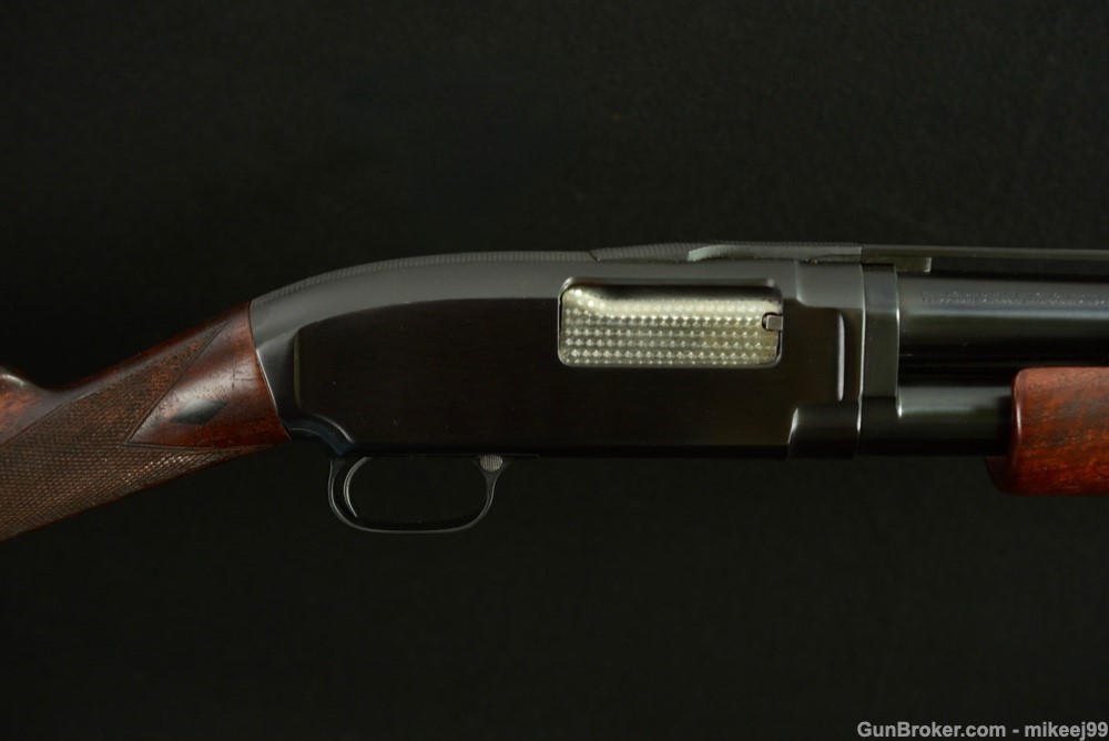 Winchester Model 12 Black Diamond trap 2 pin milled rib 12 gauge-img-17