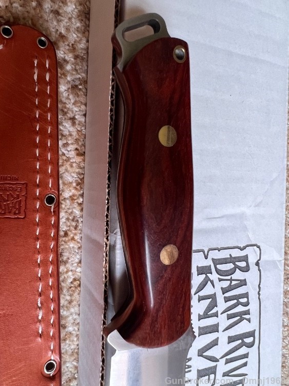 Bark river knives, bravo 2 cocobolo, orange liner brass-img-3