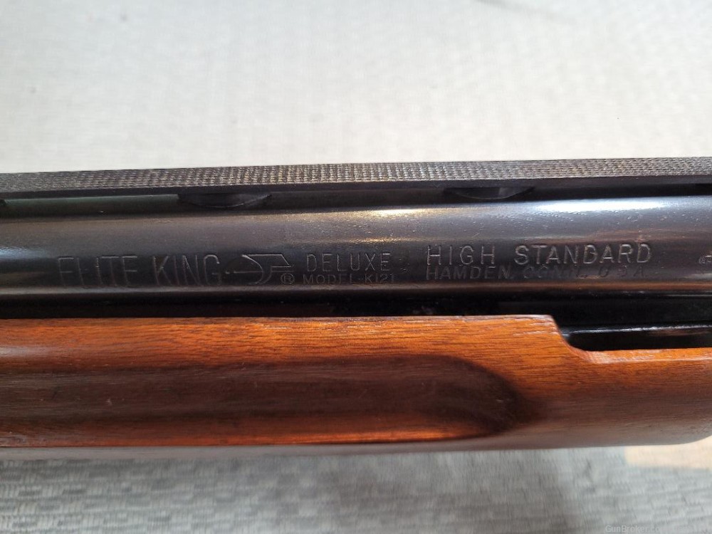 High Standard Flite King Deluxe Model K121 12 gauge Shotgun! Rare! -img-2