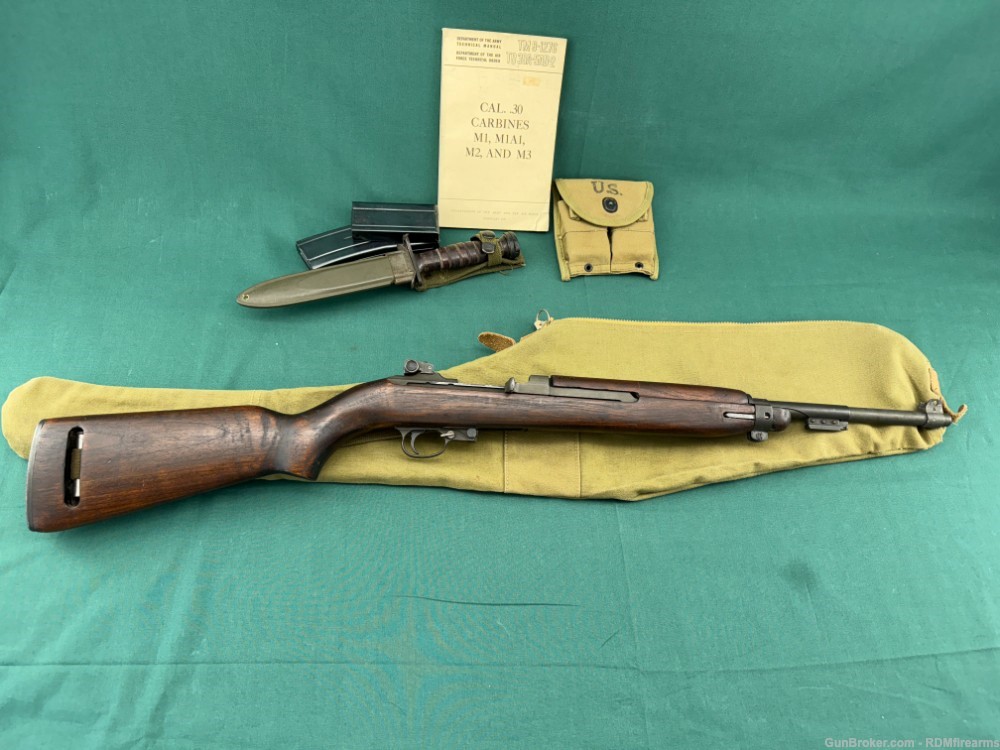 Quality Hardware M1 30 Carbine Late 1943 Early 1944 C&R with Extras WWII-img-0