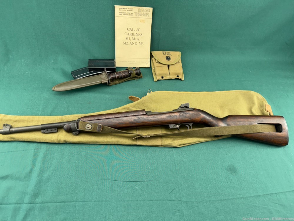 Quality Hardware M1 30 Carbine Late 1943 Early 1944 C&R with Extras WWII-img-1
