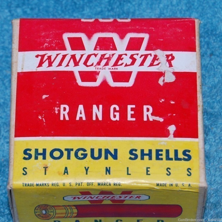 Rare Vintage Sealed 2 Piece Box of Winchester Ranger 24 Ga Shotgun Shells-img-0