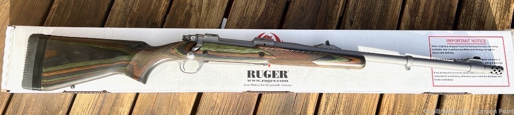 Ruger 77 Hawkeye Guide Gun .375 Ruger Stainless 20" NIB Model 47125-img-1