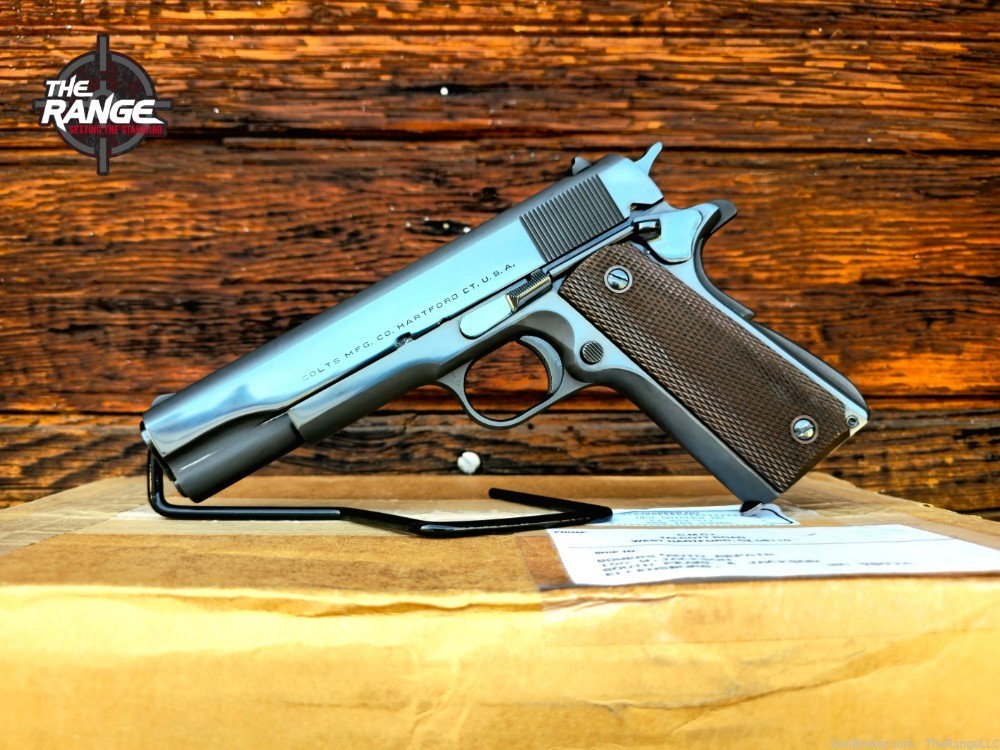Like New 1948 Colt Super 38 Automatic 9rd High Polish Blue .38 Super 1911-img-1