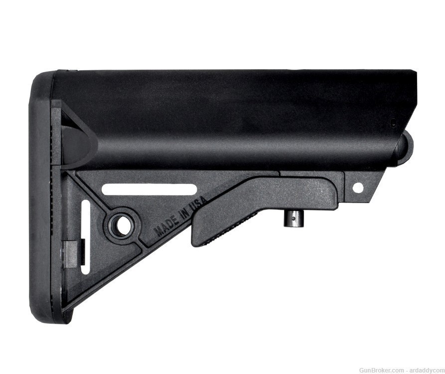 Mil Spec Adjustable Buttstock for AR15 AR10 Recoil Pad Storage STOCK Blem-img-0